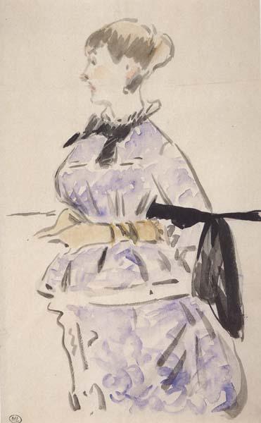 Edouard Manet Portrait d'Isabelle Lemonnier (mk40)